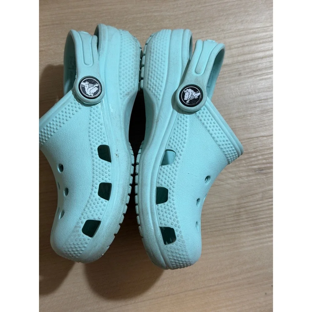 Crocs Classic Clog Light Blue C10 Kids Slip On Water Shoe Comfort Toddler